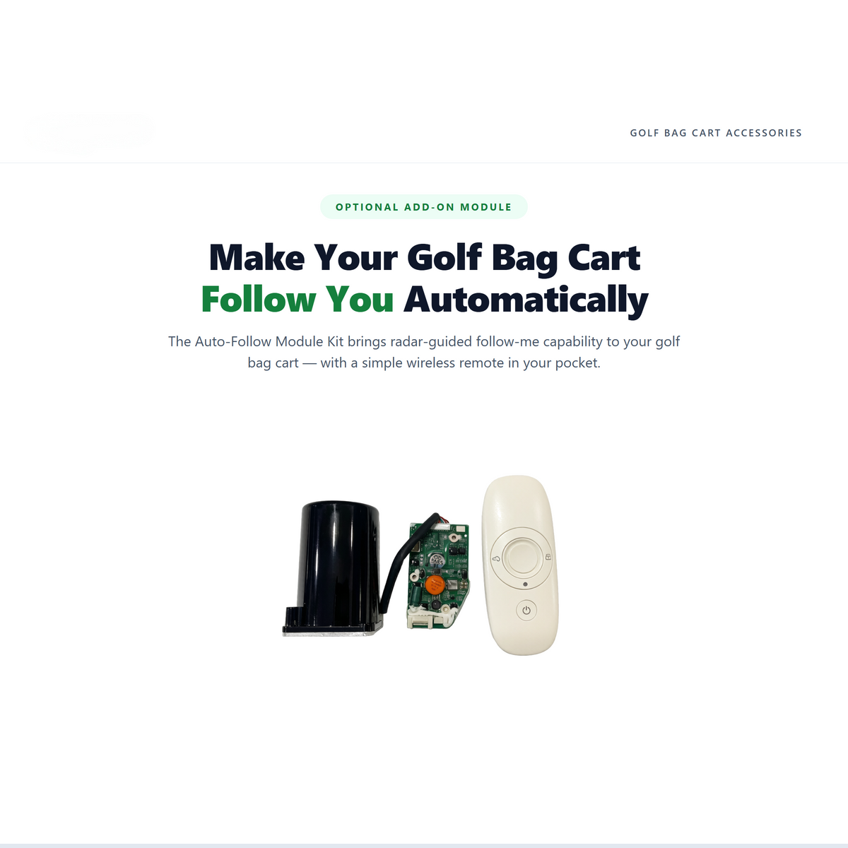U.W.B. Auto-Follow Module Kit for Electric Golf Caddy
