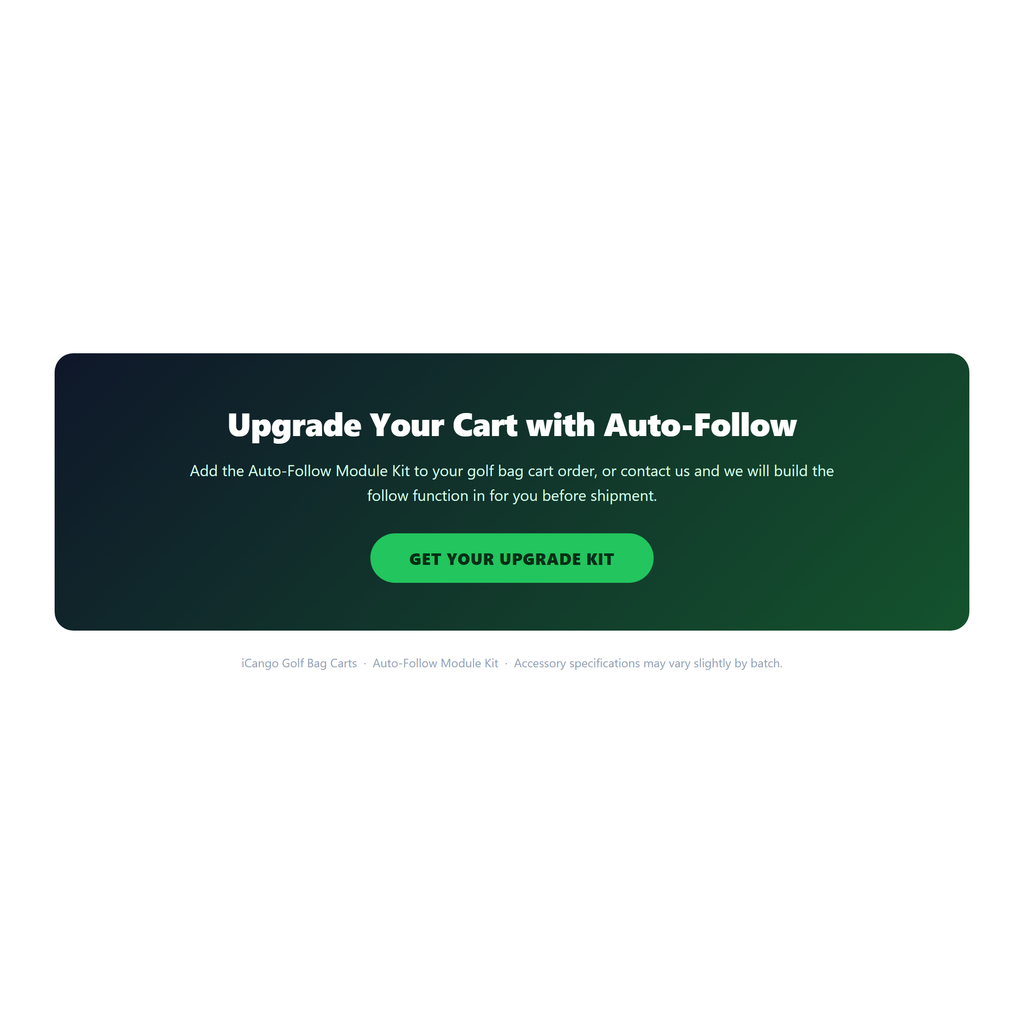 U.W.B. Auto-Follow Module Kit for Electric Golf Caddy