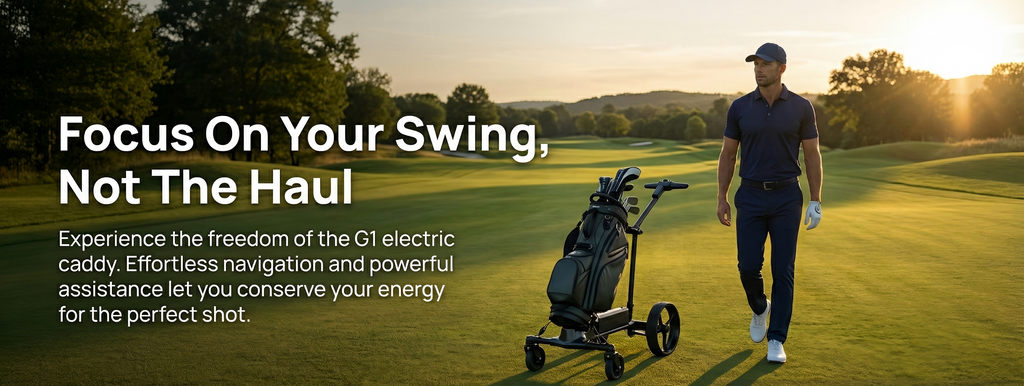 Golfvan Electric Golf Push Cart | Remote Control Caddy with Lithium Battery